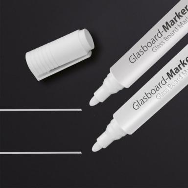 SIGEL Kreidemarker, Rundspitze: 2 - 3 mm, weiß Flüssigkreide auf Wasserbasis, h