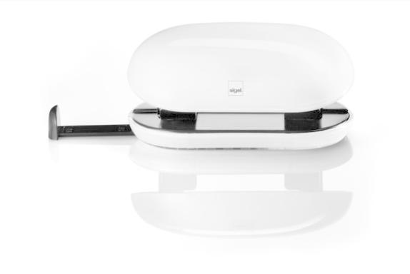 SIGEL Locher EYE:STYLE, weiß - schwarz Kunststoff-Acryl Kombination, Stanzleist