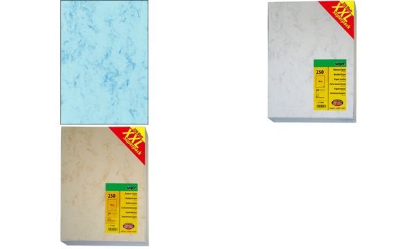 SIGEL Marmor-Papier, A4, Feinpapier, 90 g, grau Inhalt: 25 Blatt (DP183)