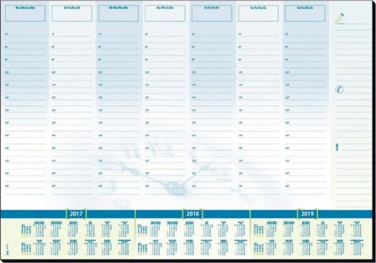SIGEL Papier-Schreibunterlage "Time", 595 x 410 mm 30 Blatt, geleimt, mit Woche