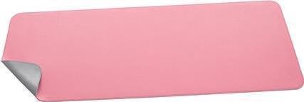 SIGEL Schreibtischunterlage Lederimitat rosa/silber