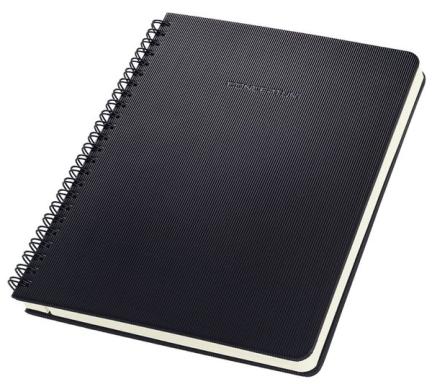 SIGEL Spiralblock CONCEPTUM® CO822 Hardcover Schwarz DIN A5 kariert Anzahl der 
