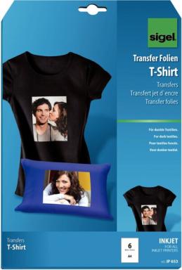 SIGEL Tintenstrahl Textilfolie Sigel Transfer Folien T-Shirt IP653 DIN A4 für f