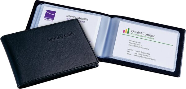 Image SIGEL_Visitenkarten-Mappe_Lederoptik_schwarz_img2_3803707.jpg Image
