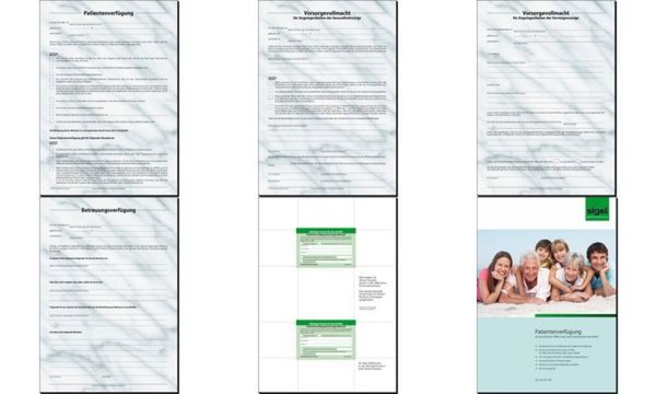 SIGEL Vordruck-Set "Patientenverfügung", DIN A4 - für den Markt: D (PV450)