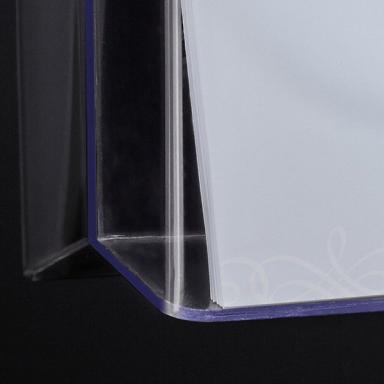 SIGEL Wand-Prospekthalter acrylic LH118 Transparent DIN A4 quer Anzahl der Fäch