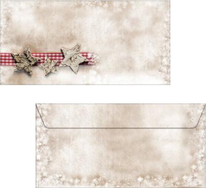 SIGEL Weihnachts-Umschlag "Winter Chalet", DIN lang, 90 g/qm gummiert, Spezialp