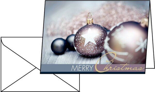 SIGEL Weihnachtskarte + Briefumschlag Sigel DS024 Exquisite DIN A6 220 g/m² Meh