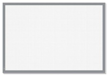Papier-Schreibunterlage Squared 80g kariert, weiß/grau, 595 x 410 mm