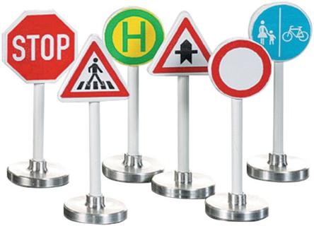 Spielzeugmodell Verkehrszeichen Einzelblister