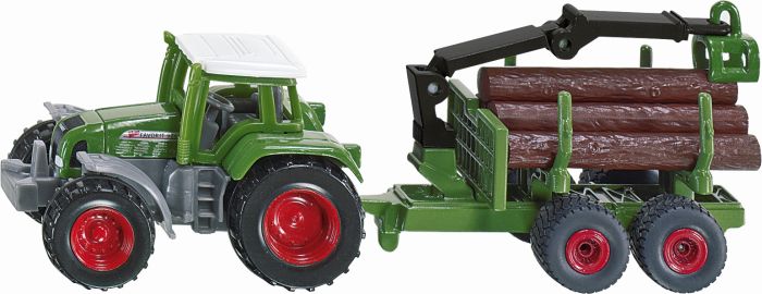 SIKU Traktor mit Forstanhänger, sortiert, Nr: 1645