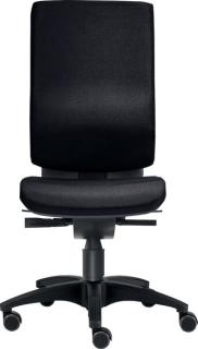 Bürodrehstuhl Cube M, ohne Armlehen Teppichbodenrollen schwarz bis 120 kg