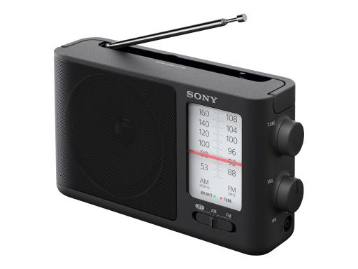 SONY ICF-506 analoges MW/UKW-Radio Schwarz