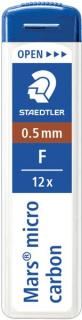 Feinminen Mars micro carbon 0,5mm F, passend für alle Druckbleistifte