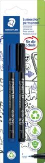 Folienstift Lumocolor F perm 2St BK Blisterpackung mit 2 Lumocolor