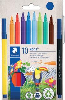 Fasermaler Noris 10ST Kartonetui Strichbreite ca. 1,0 mm