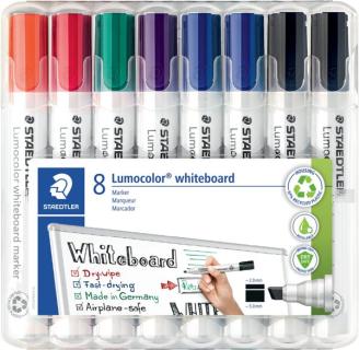 STAEDTLER 8 STAEDTLER 351 B WP8X Whiteboard-Marker farbsortiert 2,0 - 5,0 mm; 1