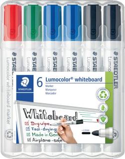 STAEDTLER 6 STAEDTLER 351 WP6 X Whiteboard-Marker farbsortiert 2,0 mm; 1 Pack =