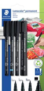 STAEDTLER Lumocolor Permanent-Marker-Set, Blisterkarte