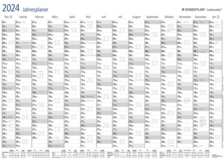STAEDTLER Lumocolor Wochenplaner, Tageseinteilung 84,1 x 59,4 cm