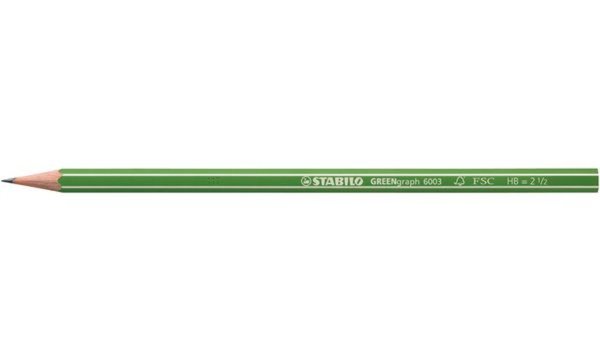 STABILO Bleistift GREENgraph, sechs eckig, Härtegrad: HB (5650019)