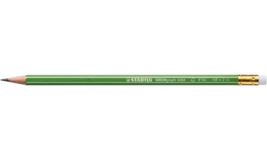 STABILO Bleistift GREENgraph, sechs eckig, Härtegrad: HB (5650018)