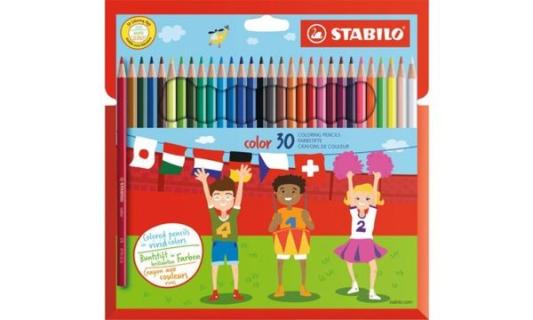STABILO Buntstifte color, sechsecki g, 30er Karton-Etui (5550048)