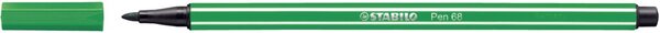 STABILO Fasermaler Pen 68, Strichstärke: 1,0 mm, grün geruchsneutrale Tinte auf