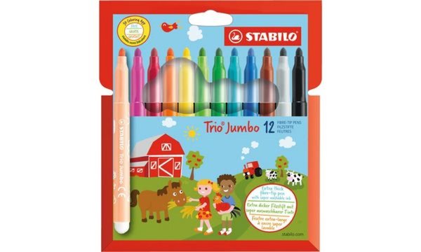 Image STABILO_Fasermaler_Trio_Jumbo_12er_Karton-Etui_img2_4301077.jpg Image