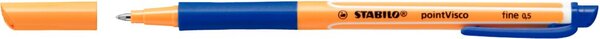 STABILO Gel-Roller pointVisco, Strichstärke: 0,5 mm, blau Rollerball mit Gel-Fo