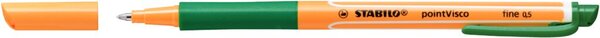 STABILO Gel-Roller pointVisco, Strichstärke: 0,5 mm, grün Rollerball mit Gel-Fo