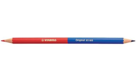 STABILO Lehrerbuntstift Original, s echseckig, rot/blau (5650277)