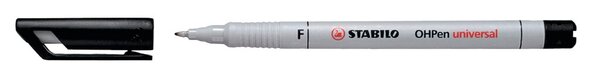 STABILO OHPen universal - Schwarz - Weiß - Multi - Weiß - Kunststoff - Bußgeld 