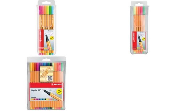 STABILO Point88 Neon, 6er Set; 1 Pack = 6 St.