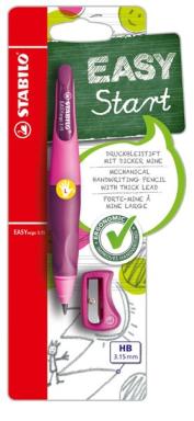 STABILO Schreiblernbleistift EASYergo 3.15, pink für Linkshänder, Schaft: pink,