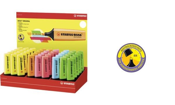 Image STABILO_Textmarker_BOSS_ORIGINAL_45er_Karton-Display_img4_4287146.jpg Image