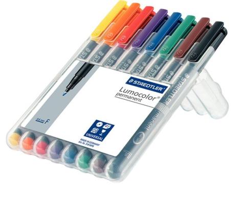 STAEDTLER 318 WP8 - Schwarz - Blau - Braun - Grün - Orange - Rot - Violett - Ge