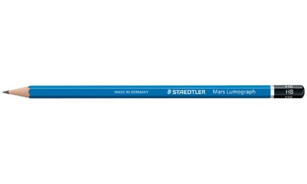 STAEDTLER Bleistift Mars Lumograph, Härtegrad: 2H Minenstärke: 2,0 mm, sechseck