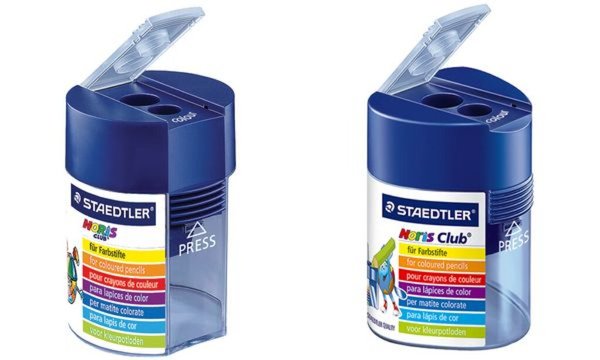 STAEDTLER Doppel-Spitzdose Noris Club, dreieckig für alle Stifte bis 10,2 mm Du