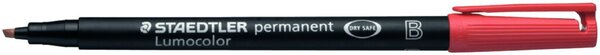 STAEDTLER Folienschreiber Lumocolor B 2,5mm Rot (314.2) wasserfest