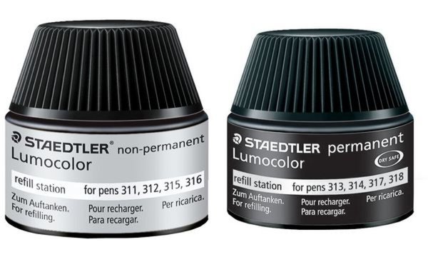 STAEDTLER Lumocolor Refill Station 487 05, schwarz Tankstelle zum einfachen und