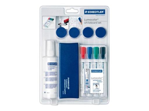 STAEDTLER Lumocolor Whiteboard-Set bestehend aus: 4er Etui Whiteboardmarker in 