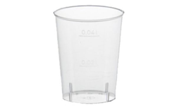 STARPAK Kunststoff-Schnapsglas, 4 c l, glasklar (6412159)