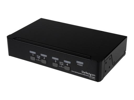 STARTECH.COM 4 Port DisplayPort USB KVM Switch mit Audio - DisplayPort Desktop 