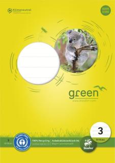 Staufen® Arbeitsblock green DIN A4 liniert Lineatur 3