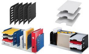 STYRO 282-03407.38 Schreibtischablage Polystyrol Blau - Grau (2820340738)