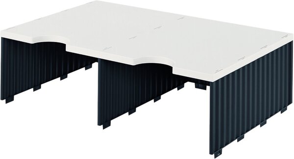 STYRO AUFBAUEINH.JUMBO DUO 2F.SCHW/G (268-1221.98)