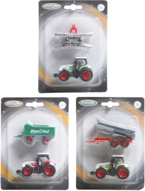 SZ D/C Traktor m.Anhänger 3-f.s.,135x182, Nr: 34802530