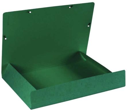 Sammelmappe/Eckspannermappe A3 600g Manila grün m. 3 Klappen u. Gummiband