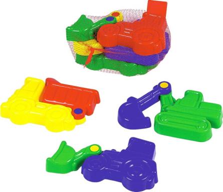 Sandformen beweglich, 3 i. Netz, Nr: 552